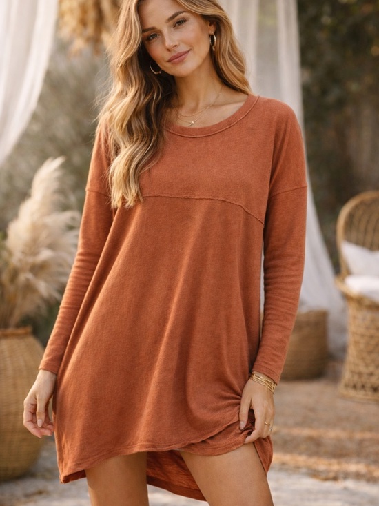 We The Free Dresses & Skirts - We The Free Rust Orange Tunic Dress